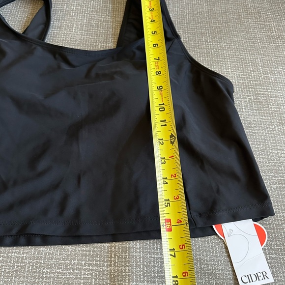Cider Bikini Swim Top with removable pads Black Size 2XL - Picture 6 of 9
